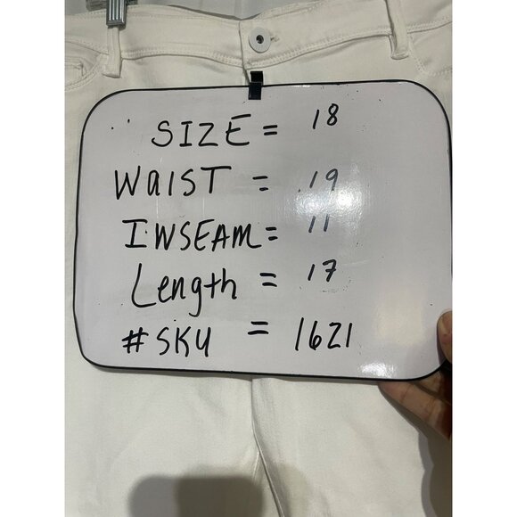 J. Jill Denim Authentic Fit Slim Ankle Jeans Size 18 White Women's Stylish & Com - Picture 6 of 6